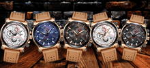 Load image into Gallery viewer, Men's Waterproof Modern Watch With Leather Belts, Stainless Steel Case Excellent Look Perfect Gift
