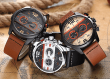 Load image into Gallery viewer, Men's  Waterproof Retro Style Watch With Excellent  Background, Chronometers  Large Numbers Perfect Gift
