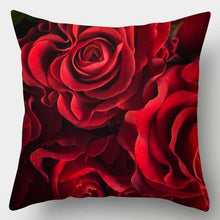 Load image into Gallery viewer, Valentines Day Red Heart And Flowers Pillow Cover Decorative Cushion Case Home Decor Sofa Couch Bedroom Car Flower Pillow Covers Love Pillow Covers Decorative Linen Square Throw Pillow Covers Couple Cushion Cases Home Decor for Sofa Bedroom Car  45x45cm
