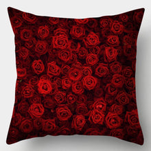 Load image into Gallery viewer, Valentines Day Red Heart And Flowers Pillow Cover Decorative Cushion Case Home Decor Sofa Couch Bedroom Car Flower Pillow Covers Love Pillow Covers Decorative Linen Square Throw Pillow Covers Couple Cushion Cases Home Decor for Sofa Bedroom Car  45x45cm
