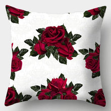 Load image into Gallery viewer, Valentines Day Red Heart And Flowers Pillow Cover Decorative Cushion Case Home Decor Sofa Couch Bedroom Car Flower Pillow Covers Love Pillow Covers Decorative Linen Square Throw Pillow Covers Couple Cushion Cases Home Decor for Sofa Bedroom Car  45x45cm
