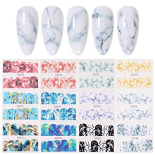 Load image into Gallery viewer, Valentines Heart Letter Flower Nail Stickers Sliders For Nails Water Decals Sticker Tips Manicure Decals for Nail Art Decoration Including Hearts Stars Letters Bowknot Leaves Flowers Plants Fruits Butterflies Nail Art Decoration
