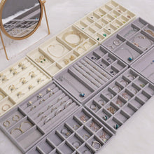 Load image into Gallery viewer, Velvet Jewelry Box Display Tray Drawer Storage Jewelry Holder For Ring Earrings Necklace Bracelet Soft Velvet Organizer Case Velvet Display Holder for Earrings Ring Bracelet Necklace

