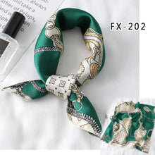 Load image into Gallery viewer, Versatile Square Silk Scarf For Women Fashionable Printed Small Neck Scarfs Office Lady Hair Band Foulard Hand For Female Bandana Shawl
