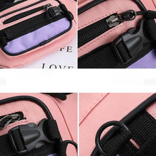 Load image into Gallery viewer, Vintage Lightweight Unisex Fanny Pack 3 Zippers Waist Packs Canvas Adjustable Party Fanny Pack
