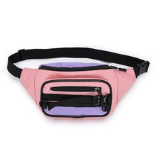 Load image into Gallery viewer, Vintage Lightweight Unisex Fanny Pack 3 Zippers Waist Packs Canvas Adjustable Party Fanny Pack
