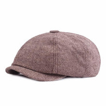 Load image into Gallery viewer, Vintage Men Beret Hats Classic Simple Winter Warm Caps Cotton Comfortable Autumn Beret Flat Hat Quality Durable Retro Men's Hat Unique Berets For Men Retro Cap
