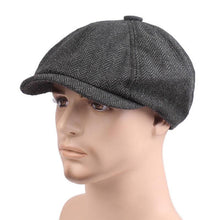 Load image into Gallery viewer, Vintage Men Beret Hats Classic Simple Winter Warm Caps Cotton Comfortable Autumn Beret Flat Hat Quality Durable Retro Men's Hat Unique Berets For Men Retro Cap
