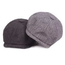 Load image into Gallery viewer, Vintage Men Beret Hats Classic Simple Winter Warm Caps Cotton Comfortable Autumn Beret Flat Hat Quality Durable Retro Men's Hat Unique Berets For Men Retro Cap

