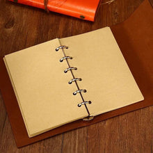 Load image into Gallery viewer, Vintage PU Leather Diary Notebook Journal  Retro Book Traveler Planners Office School Supplies
