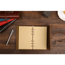 Load image into Gallery viewer, Vintage PU Leather Diary Notebook Journal  Retro Book Traveler Planners Office School Supplies
