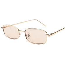 Load image into Gallery viewer, Vintage Slender Square Sunglasses Classic Small Frame New Square Shape  Sunglasses For Men In High-quality Metal Frame Sunglasses For Men New Vintage Sunglasses
