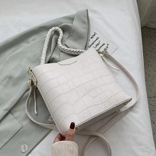Load image into Gallery viewer, Vintage Style Fashionable Women's bucket bag Stone Pattern Shoulder Bag For Ladies Diagonal Female Bag
