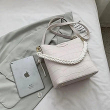 Load image into Gallery viewer, Vintage Style Fashionable Women's bucket bag Stone Pattern Shoulder Bag For Ladies Diagonal Female Bag
