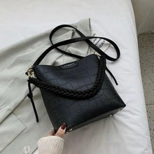 Load image into Gallery viewer, Vintage Style Fashionable Women's bucket bag Stone Pattern Shoulder Bag For Ladies Diagonal Female Bag
