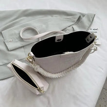 Load image into Gallery viewer, Vintage Style Fashionable Women's bucket bag Stone Pattern Shoulder Bag For Ladies Diagonal Female Bag
