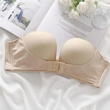 Load image into Gallery viewer, Vintage Style Front Closure Sexy Push Up Bra Women Invisible Bras Underwear Lingerie for Female Brassiere Strapless Seamless Bralette ABC Cup
