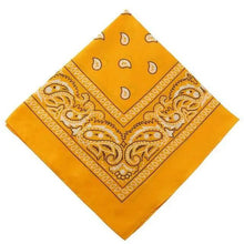 Load image into Gallery viewer, Vintage Style Print Bandana Hair Bands for Girls Women Headband Square Scarf Face Mask Cross Turban Bandanas Headwear
