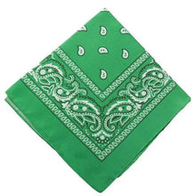 Load image into Gallery viewer, Vintage Style Print Bandana Hair Bands for Girls Women Headband Square Scarf Face Mask Cross Turban Bandanas Headwear

