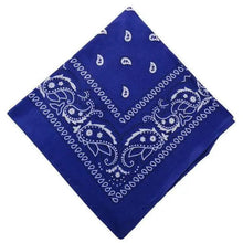 Load image into Gallery viewer, Vintage Style Print Bandana Hair Bands for Girls Women Headband Square Scarf Face Mask Cross Turban Bandanas Headwear
