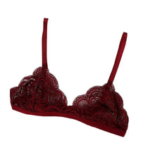 Load image into Gallery viewer, Vintage Style Women's Thin Bra Without Chest Pad Fashionable Sexy Lace Bra Back Buckle Tube Top Women's  Underwear Summer Clothes
