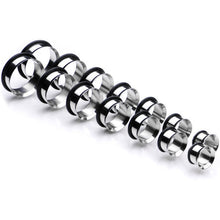 Load image into Gallery viewer, 1/2 inch to 1 inch Seven Piece Steel Ear Stretching Tunnel Kit Set of 2
