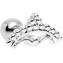 Load image into Gallery viewer, 16G 1/4 Crescent Bow Cartilage Tragus Earring
