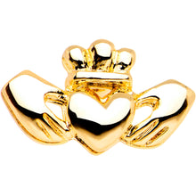 Load image into Gallery viewer, 16G 1/4 Gold Tone Sacred Heart Tragus Cartilage Earring
