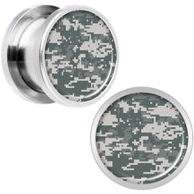 Load image into Gallery viewer, Digital Camo Print Steel Screw Fit Plug Set 1/2
