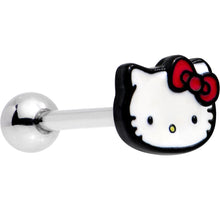 Load image into Gallery viewer, Officially Licensed Hello Kitty Cat Red Bow Barbell Tongue Ring
