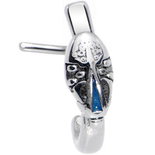 Load image into Gallery viewer, 20G Carry Me Always Cross Faux Hoop L Shaped Nose Ring
