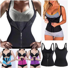 Load image into Gallery viewer, Waist Trainer Vest Body Shaper Sweat Waist Trainer Corset
