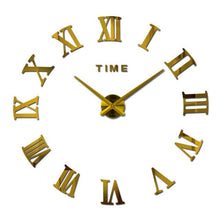 Load image into Gallery viewer, Wall Clock Promotion New Home Decor Large Roman Mirror 3D Wall Clock Mirror Surface Decorative Clock Large Wall Sticker Clock for Living Room Bedroom Office Home Decorations Fashion  Modern Quartz Clocks Living Room  Sticker Watch
