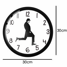 Load image into Gallery viewer, Wall Clock Silly Walk Wall Clock Comedy Creative Artwork Sweep Seconds Silent Funny Modern Silent Wall Watch Clock for Living Room Decor  Comedian Home Decor Novelty Wall Watch Funny Walking Silent Mute Clock
