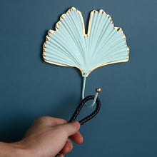 Load image into Gallery viewer, Wall Coat Rack Clothes Hanger Home Decoration Accessories Wall Hooks for Hanging Clothes Blue Leaves/Golden Leaves Home Storage Decorative Leaves Iron Hooks Tropic Plant Wall Mounted Single Clothes Hangers Decorative Hanger Hanging Hooks
