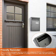 Load image into Gallery viewer, Wall Mount Mailbox Lockable Galvanized Iron Letter Post Box
