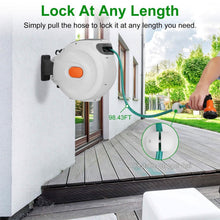 Load image into Gallery viewer, Wall Mounted Automatic Retractable Garden Hose Reel
