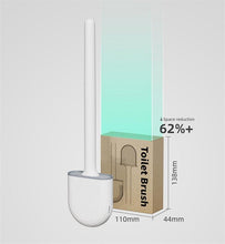 Load image into Gallery viewer, Wall-Mounted Silicone Toilet Brush Wash Toilet Accessories With Holder Soft Bristles Brushes Set Bathroom Cleaning Tool Toilet Brush Set Silicone Toilet Brush With Holder Wall Mounted With Toilet Bowl Brush And Holder Bendable Brush Head Holder
