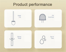 Load image into Gallery viewer, Wall-Mounted Silicone Toilet Brush Wash Toilet Accessories With Holder Soft Bristles Brushes Set Bathroom Cleaning Tool Toilet Brush Set Silicone Toilet Brush With Holder Wall Mounted With Toilet Bowl Brush And Holder Bendable Brush Head Holder
