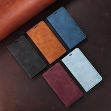 Load image into Gallery viewer, Wallet Flip Leather Case For Xiaomi Redmi 10 10C 9A 9C 9T Note 11 Pro 10S 10 Pro 9 Pro 8T 7 Poco F3 X3 X4 Pro M3 M4 Pro M5s 11T Leather Finish Inbuilt Stand &amp; Pockets Wallet Style Flip Back Case

