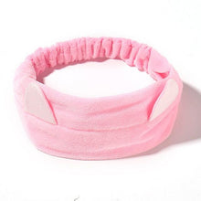 Load image into Gallery viewer, Wash Face Women Girls Hairbands Soft Warm Coral Fleece Bow Animal Ears Headbands Headwear Hair Bands Turban Gorgeous Hair Accessories For Women
