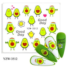 Load image into Gallery viewer, Water Decal Nail Art Decorations Nail Sticker Tattoo Full Cover Beauty Decals Manicure Supplies Accessories  Women Kids Girls Manicure Decoration Nail Art Supplies 3D Self-Adhesive Nail Decals Designer Nail Stickers for Acrylic Nails
