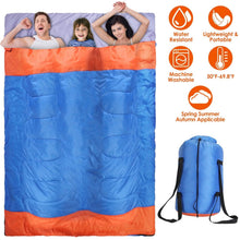 Load image into Gallery viewer, Water Resistant Camping Cotton Liner Sleeping Bag with Sack
