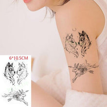 Load image into Gallery viewer, Waterproof Animal Temporary Tattoo Sticker Wolf Modern Tatoo Foot Neck Luxury Tattoos For Men Women
