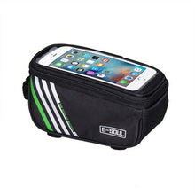 Load image into Gallery viewer, Waterproof Bicycle Bag Nylon Bike Cycling Cell Mobile Phone Bag Case  Bicycle  Front Tube Bags Accessories Bike Phone Front Frame Bag Bicycle Bag Waterproof Bike Phone Mount  Bag Bike Phone Case Holder Accessories Cycling Pouch Compatible With Phone
