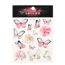Load image into Gallery viewer, Waterproof Colorful Butterfly Temporary 3D Stickers Body Tattoos Various Styles For Womens
