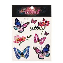 Load image into Gallery viewer, Waterproof Colorful Butterfly Temporary 3D Stickers Body Tattoos Various Styles For Womens
