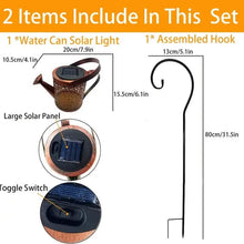 Load image into Gallery viewer, Waterproof Copper Solar Watering Can Light
