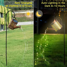 Load image into Gallery viewer, Waterproof Copper Solar Watering Can Light
