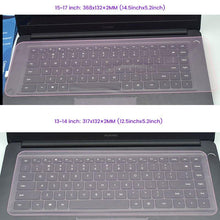 Load image into Gallery viewer, Waterproof Laptop Keyboard protective 10 11 12 13 14 15 17 inch  Silicone Transparent Protective Film Keyboard Dustproof Film Gaming Laptop Keyboard Skin Protector For Gaming Lovers
